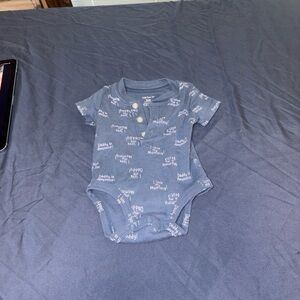 Carter's Blue Graphic Baby Bodysuit